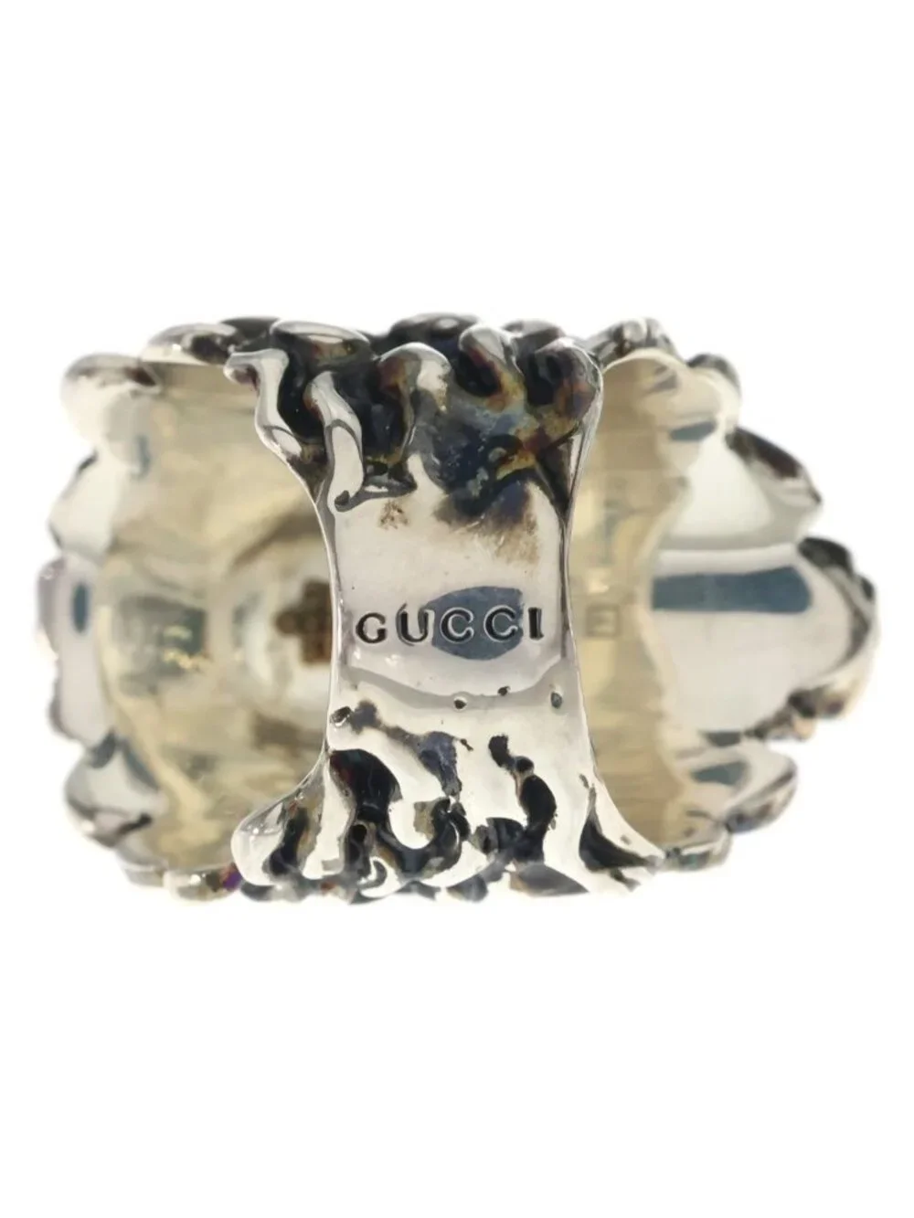 Gucci on Black Ring Silver